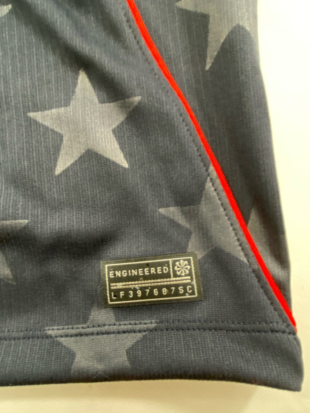 Nike USA Men’s Size 2XL Dri-Fit Performance Jersey Black With Charcoal Stars NWT - Picture 8 of 16